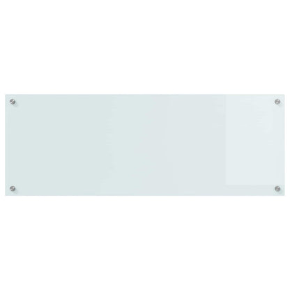 Schienale da cucina Bianco 110 x 40 cm vetro temperato | homemem39