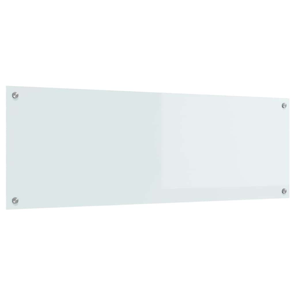 Schienale da cucina Bianco 120 x 40 cm vetro temperato | homemem39