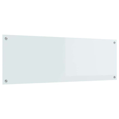 Schienale da cucina Bianco 120 x 40 cm vetro temperato | homemem39