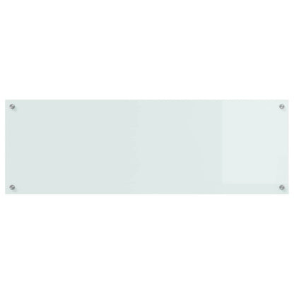 Schienale da cucina Bianco 120 x 40 cm vetro temperato | homemem39