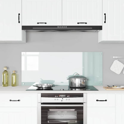 Schienale da cucina Bianco 120 x 50 cm vetro temperato | homemem39