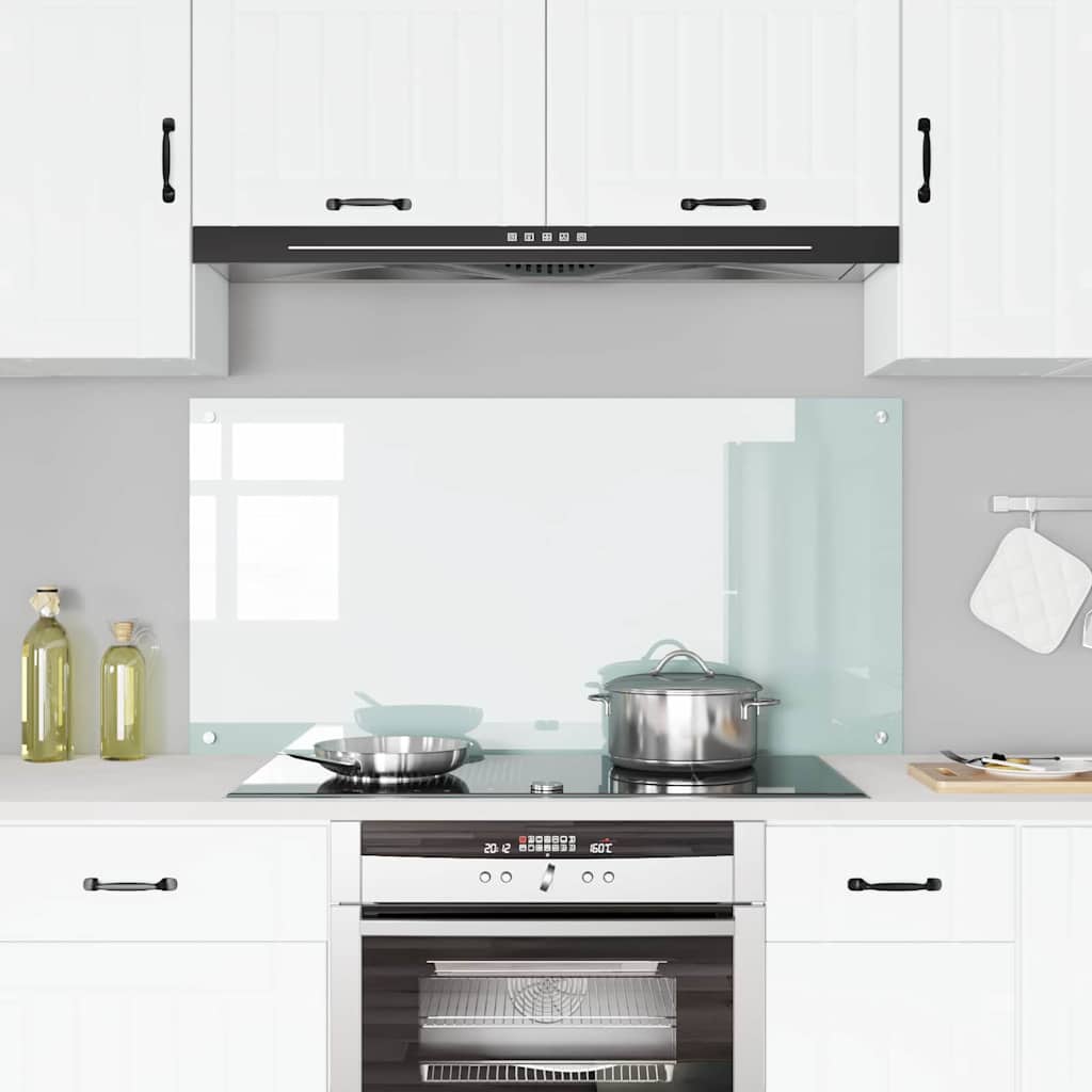 Schienale da cucina Bianco 120 x 60 cm vetro temperato | homemem39