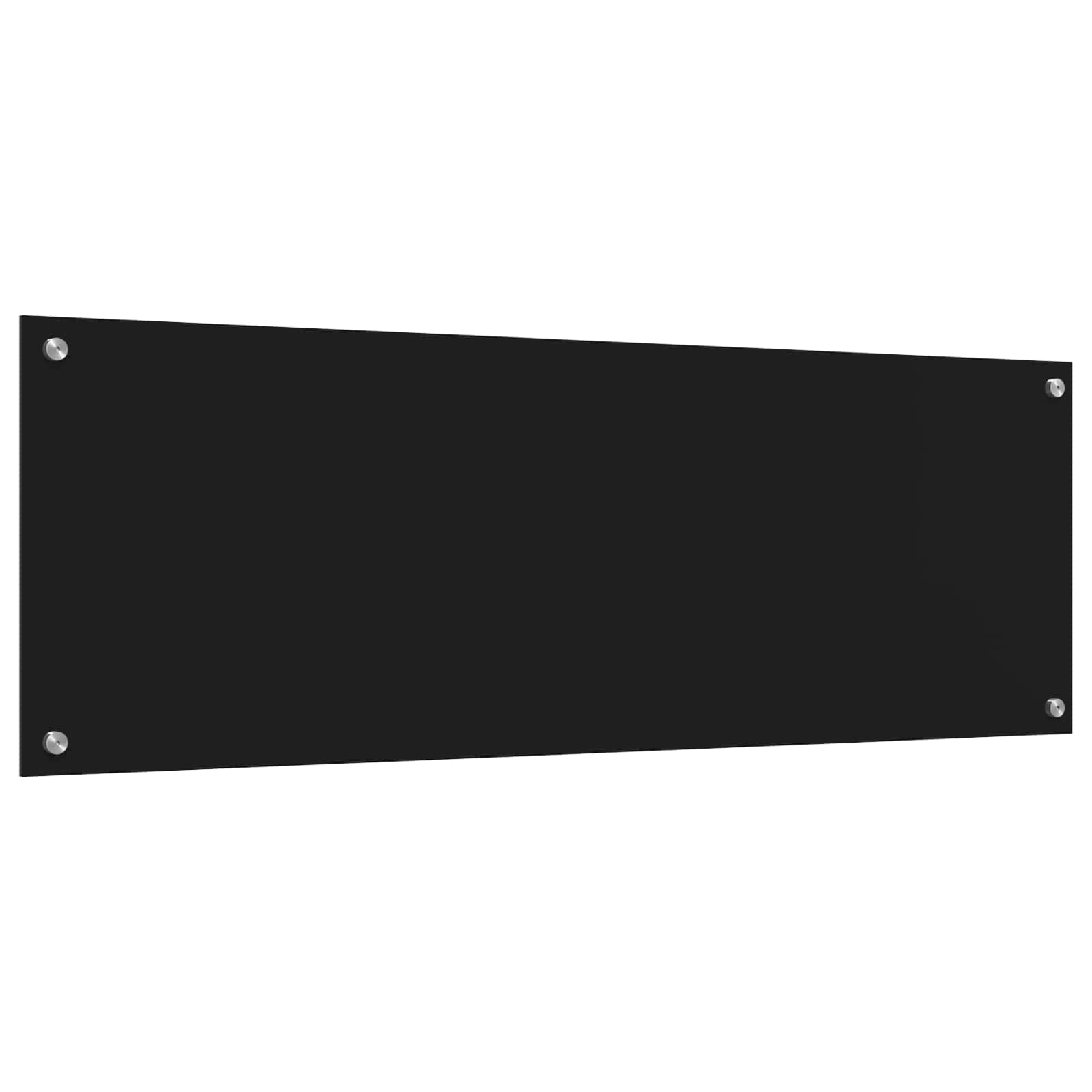 Schienale da cucina Nero 120 x 40 cm vetro temperato | homemem39