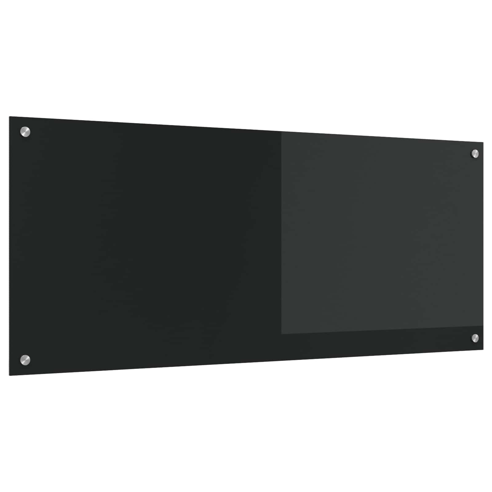 Schienale da cucina Nero 120 x 50 cm vetro temperato | homemem39
