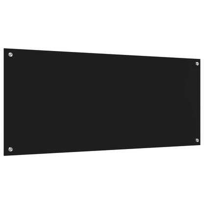 Schienale da cucina Nero 120 x 50 cm vetro temperato | homemem39