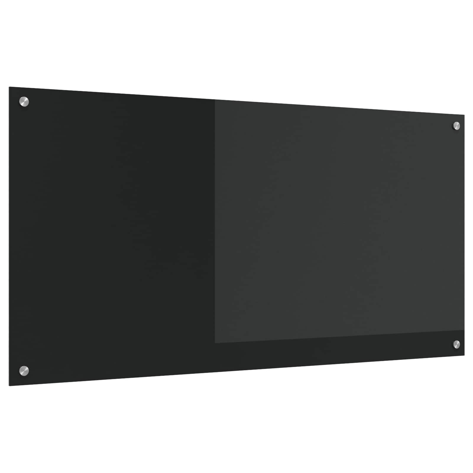 Schienale da cucina Nero 120 x 60 cm vetro temperato | homemem39