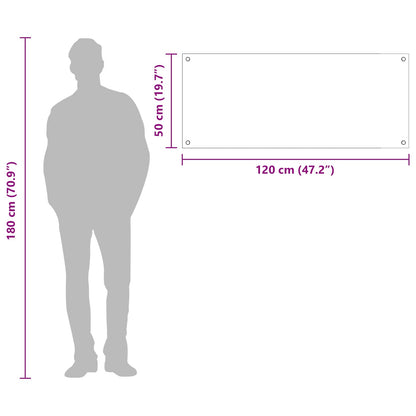 Rivestimento da Cucina Grigio chiaro 120 x 50 x 0,6 cm