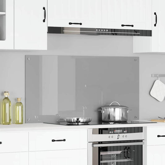 Schienale da cucina Grigio chiaro 120 x 60 cm vetro temperato | homemem39