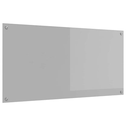 Schienale da cucina Grigio chiaro 120 x 60 cm vetro temperato | homemem39