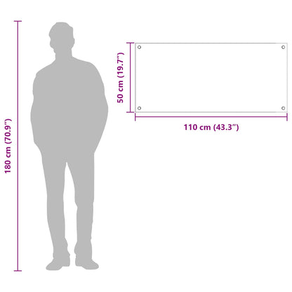 Rivestimento da Cucina Grigio scuro 110 x 50 x 0,6 cm