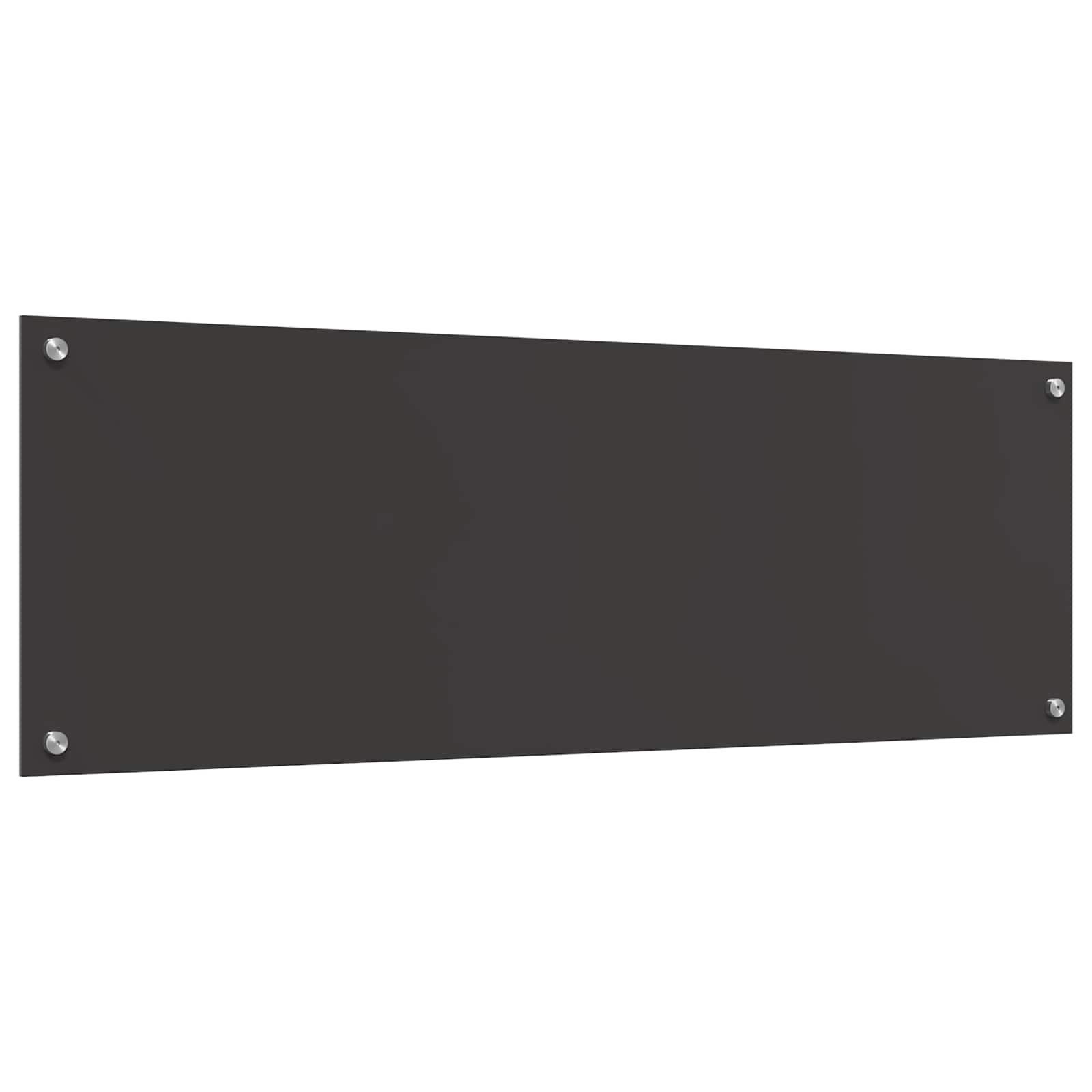 Schienale da cucina Grigio scuro 120 x 40 cm vetro temperato | homemem39