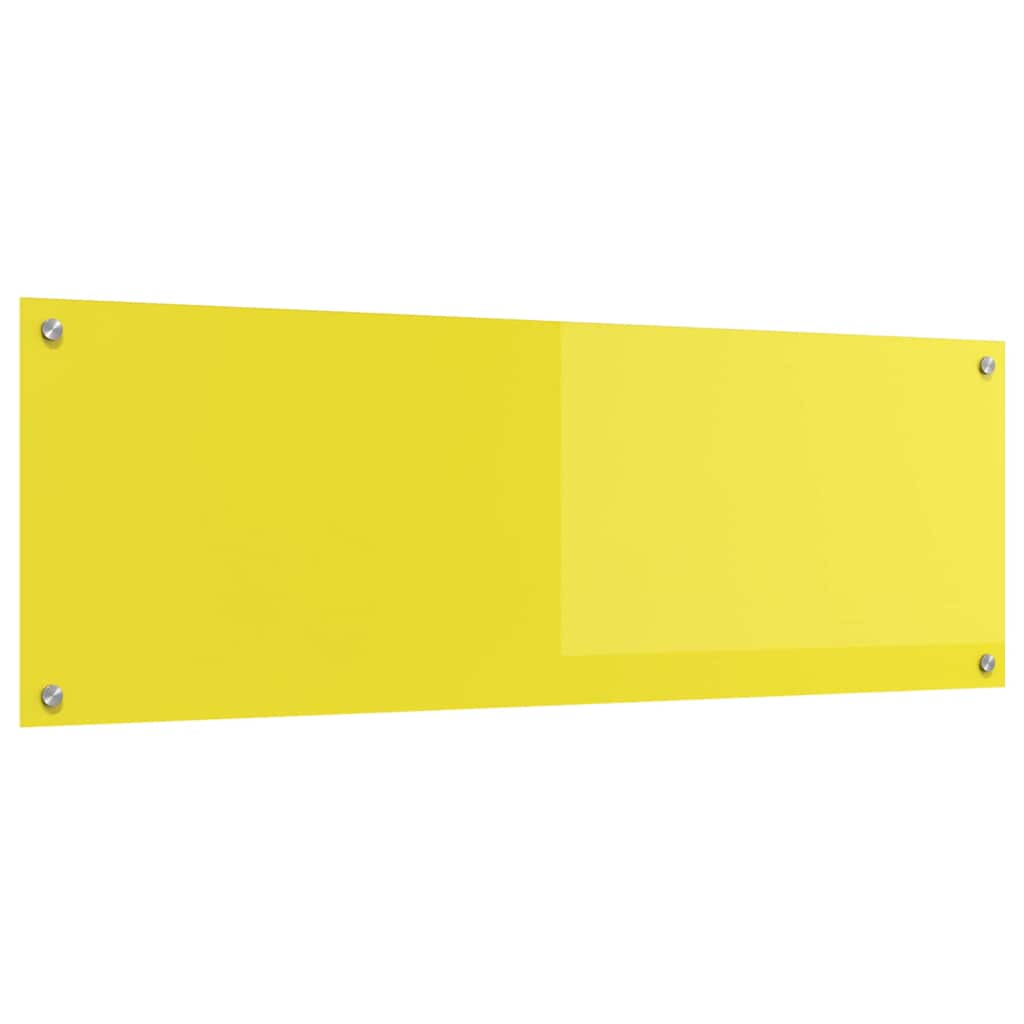 Rivestimento da Cucina Giallo 120 x 40 x 0,6 cm vetro temperato