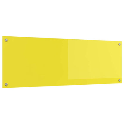 Rivestimento da Cucina Giallo 120 x 40 x 0,6 cm vetro temperato