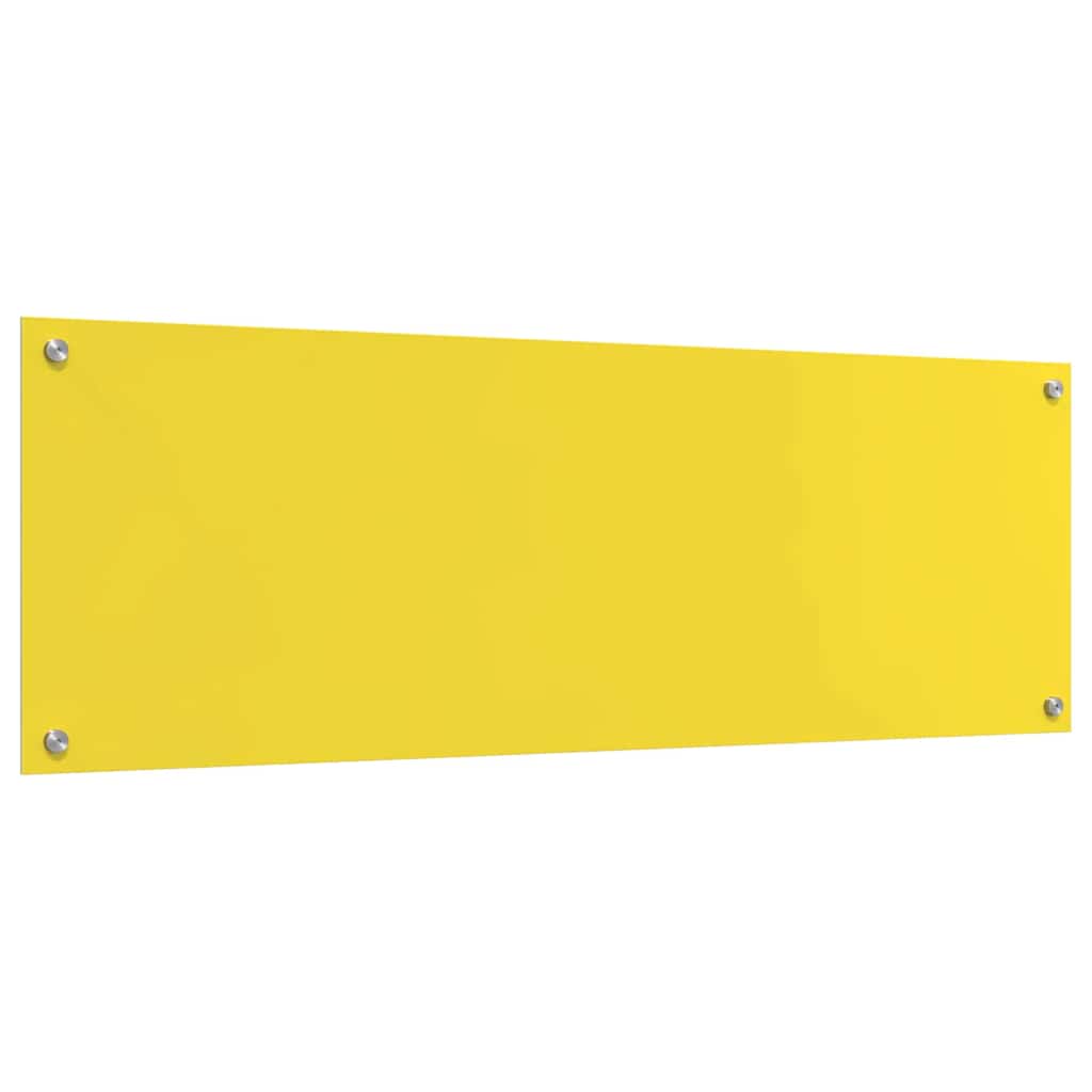 Rivestimento da Cucina Giallo 120 x 40 x 0,6 cm vetro temperato