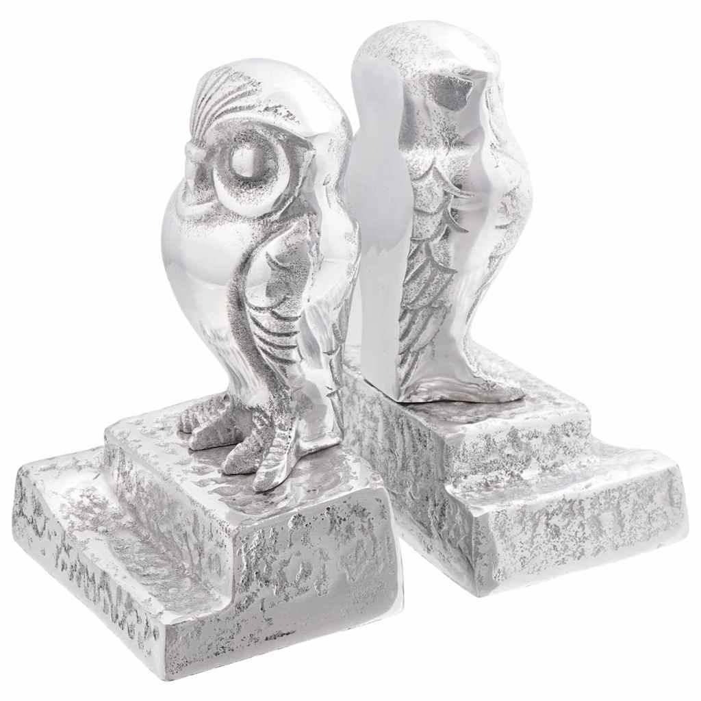 Fermalibri 2 pcs Argento 12 x 9 x 19 cm Alluminio - homemem39