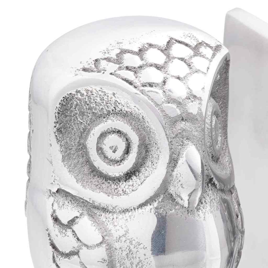 Fermalibri 2 pcs Argento 7 x 9 x 11 cm Alluminio - homemem39