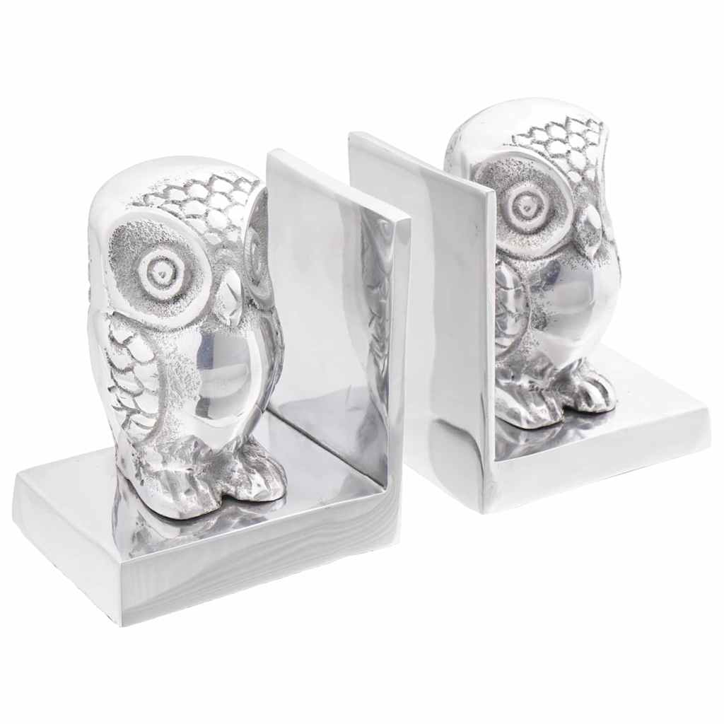 Fermalibri 2 pcs Argento 7 x 9 x 11 cm Alluminio - homemem39