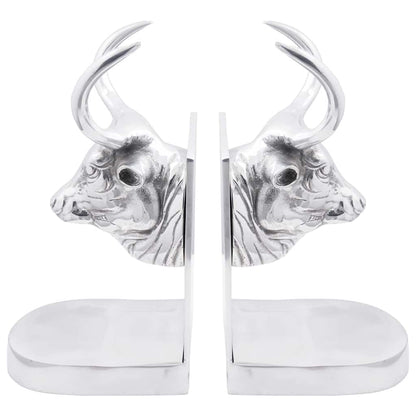 Fermalibri 2 pcs Argento 17 x 15 x 27 cm Alluminio - homemem39