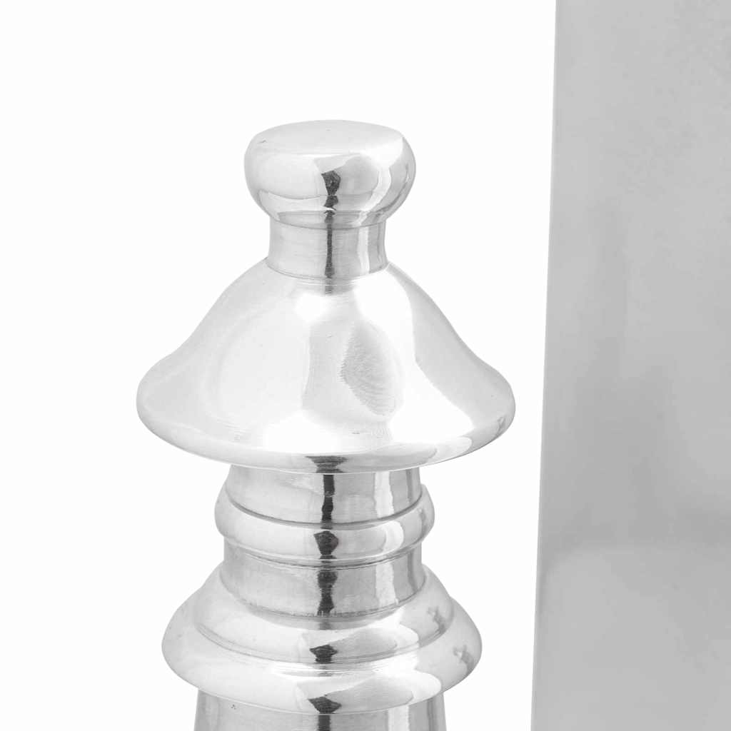 Fermalibri 2 pcs Argento 11 x 12 x 19.5 cm Alluminio - homemem39