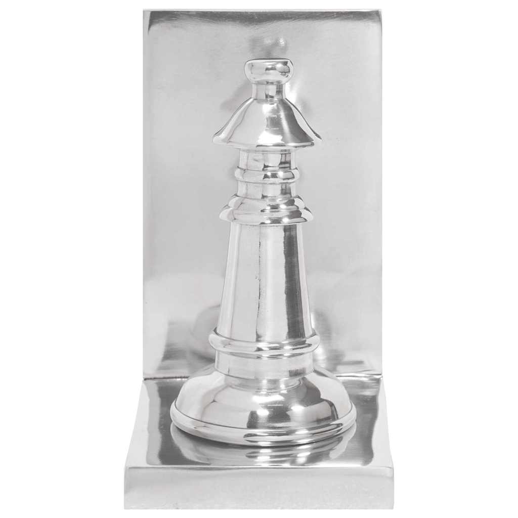 Fermalibri 2 pcs Argento 11 x 12 x 19.5 cm Alluminio - homemem39