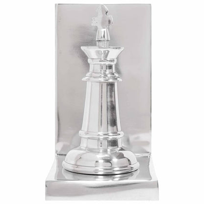 Fermalibri 2 pcs Argento 11 x 12 x 19.5 cm Alluminio - homemem39