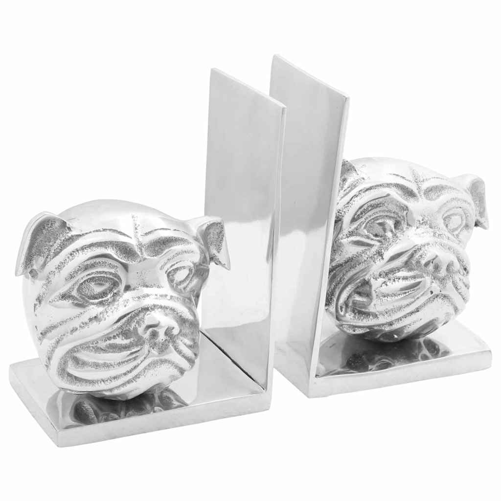 Fermalibri 2 pcs Argento 8 x 12 x 16.5 cm Alluminio - homemem39