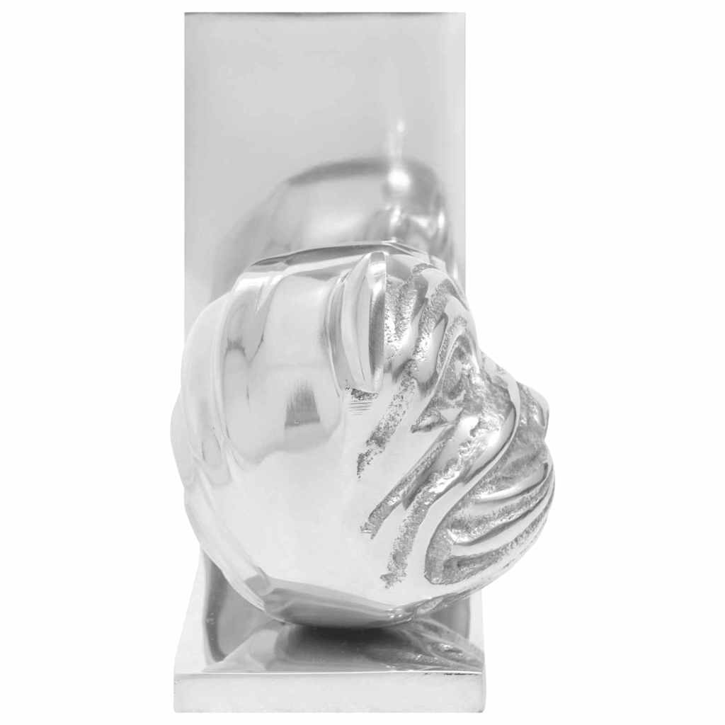 Fermalibri 2 pcs Argento 8 x 12 x 16.5 cm Alluminio - homemem39