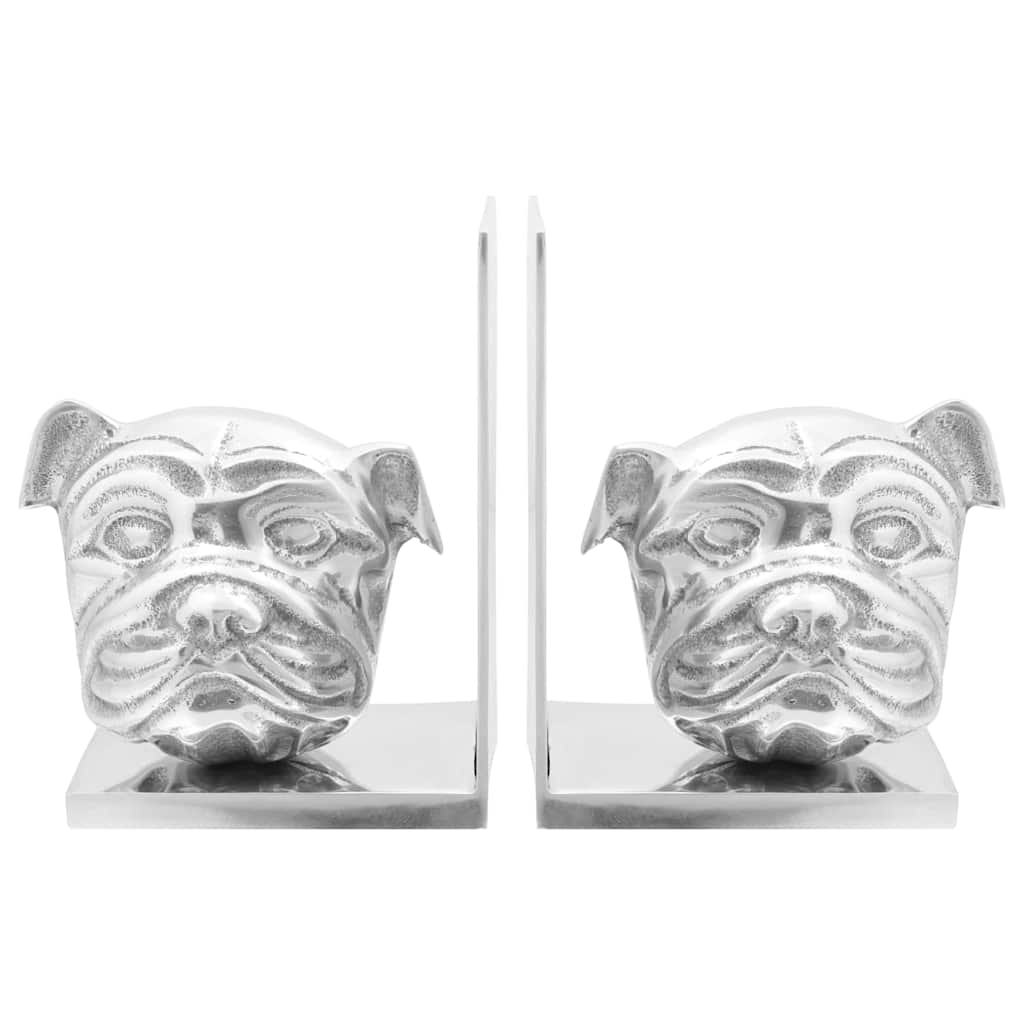 Fermalibri 2 pcs Argento 8 x 12 x 16.5 cm Alluminio - homemem39