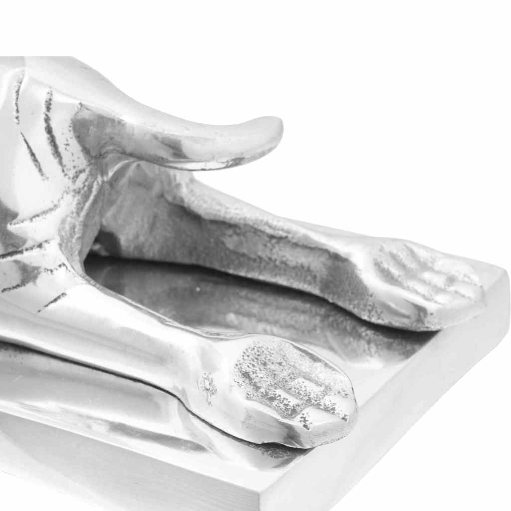 Fermalibri 2 pcs Argento 12 x 15 x 18 cm Alluminio - homemem39