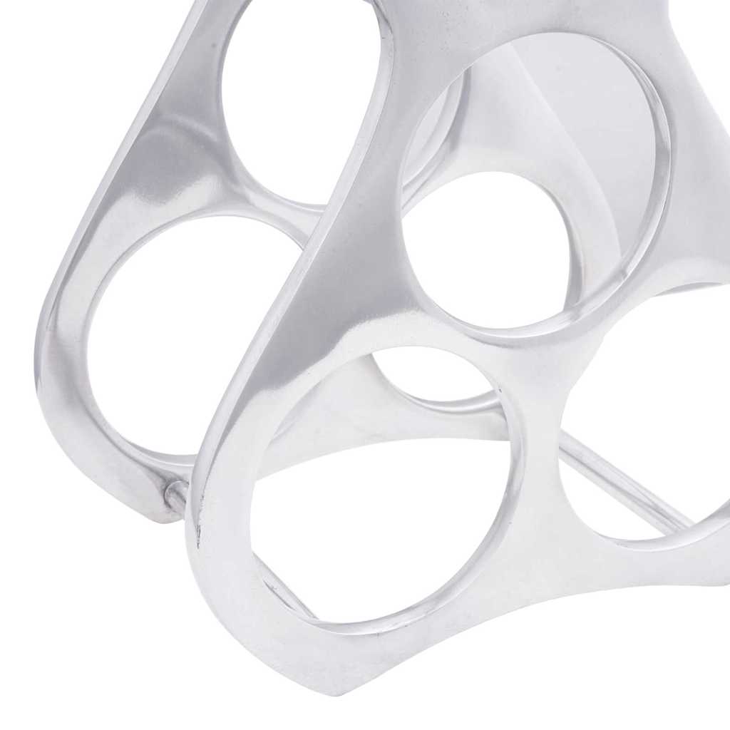 Portabottiglie Argento 23 x 14 x 28 cm Alluminio - homemem39