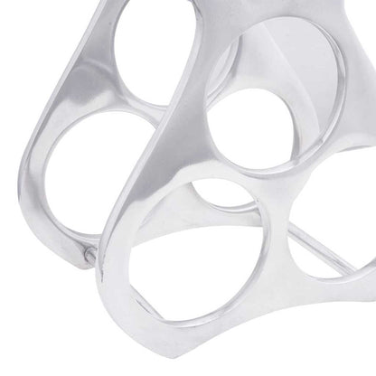 Portabottiglie Argento 23 x 14 x 28 cm Alluminio - homemem39