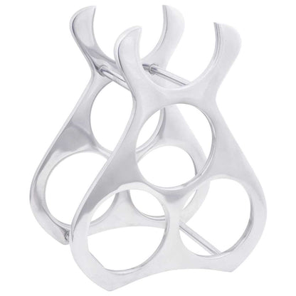 Portabottiglie Argento 23 x 14 x 28 cm Alluminio - homemem39