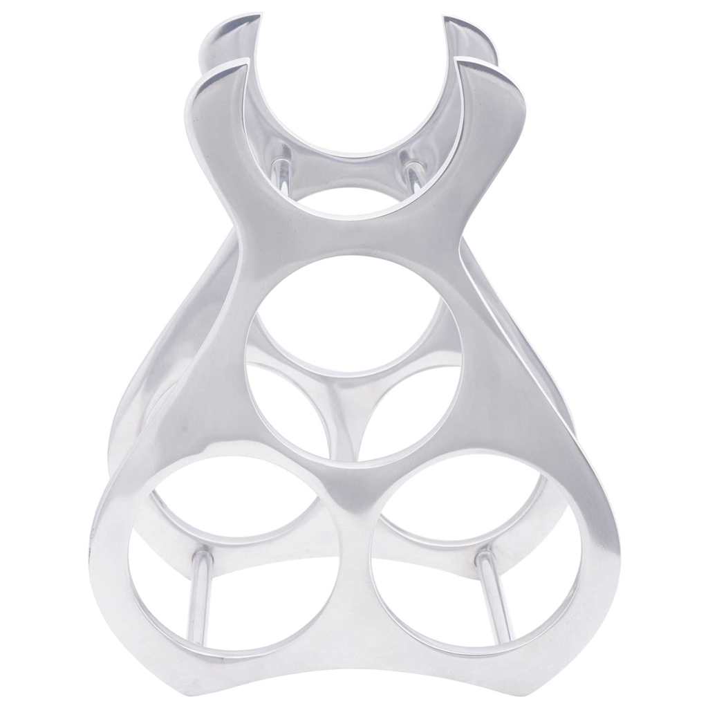 Portabottiglie Argento 23 x 14 x 28 cm Alluminio - homemem39