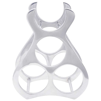 Portabottiglie Argento 23 x 14 x 28 cm Alluminio - homemem39