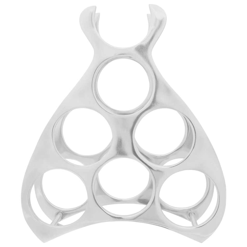 Portabottiglie Argento 32 x 14 x 37.5 cm Alluminio