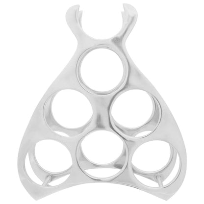 Portabottiglie Argento 32 x 14 x 37.5 cm Alluminio
