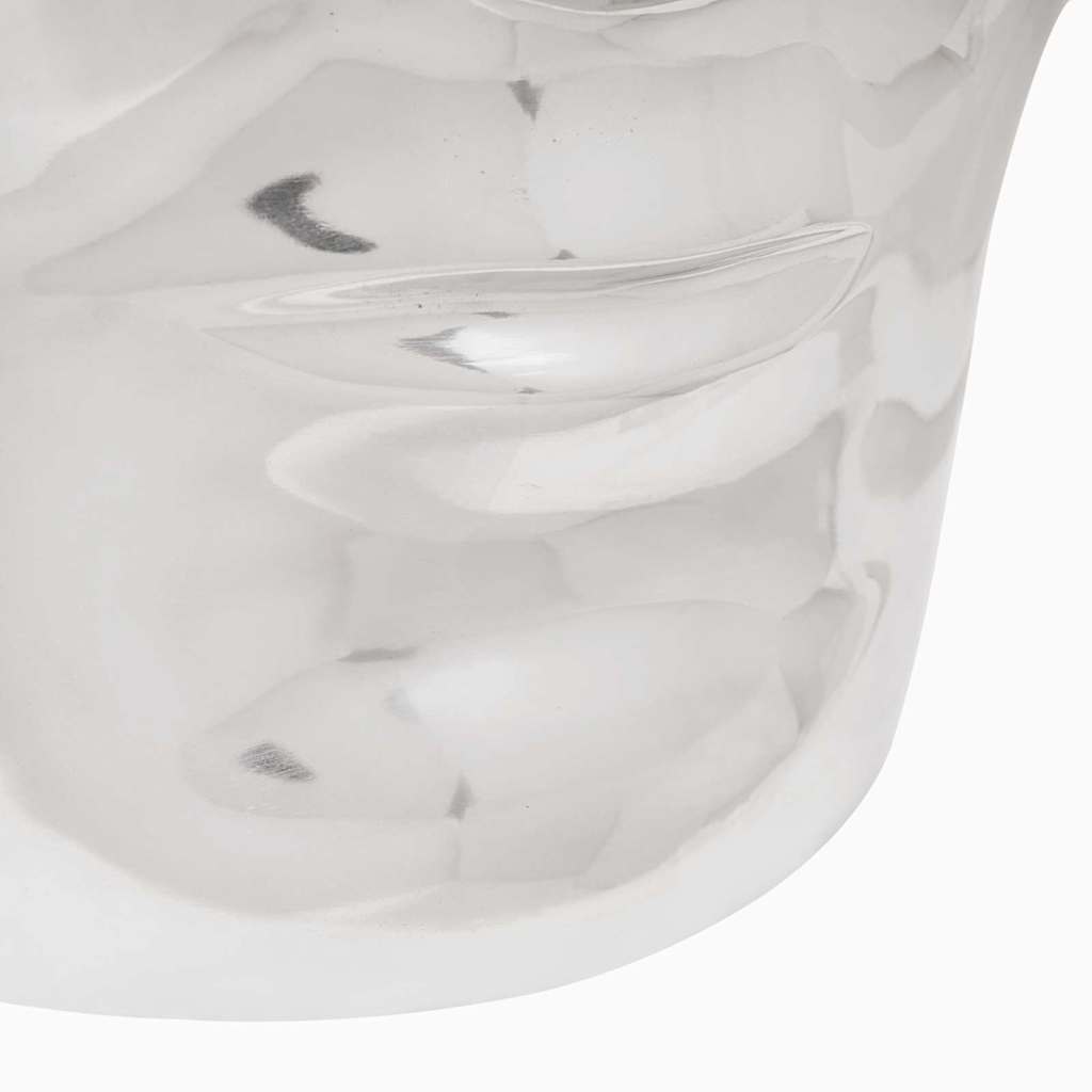 Pouf Argento Alluminio