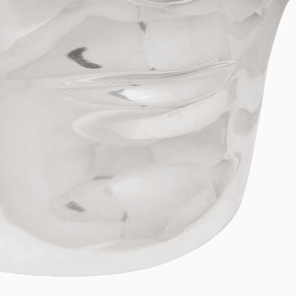 Pouf Argento Alluminio