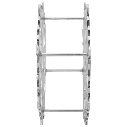 Portabottiglie Argento 39 x 39 x 14 cm Alluminio - homemem39