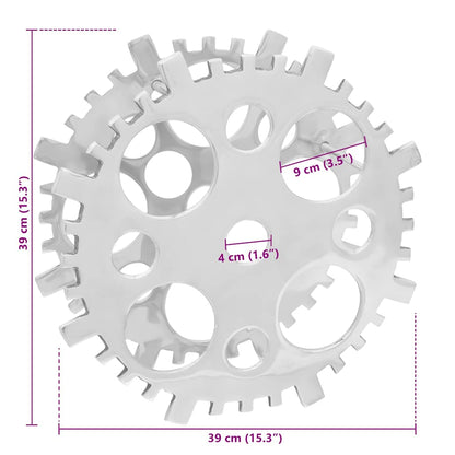Portabottiglie Argento 39 x 39 x 14 cm Alluminio - homemem39