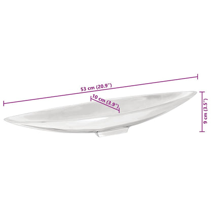 Cesto di frutta Argento 53 x 9 x 10 cm Alluminio | homemem39