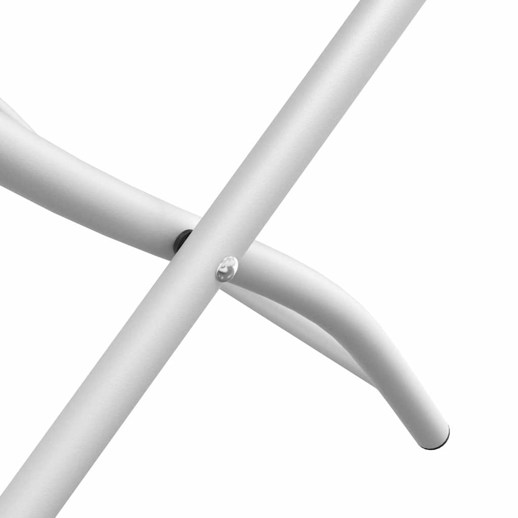 Sedia Pieghevole da Giardino 2 pcs Bianco 42 x 52 x 82cm