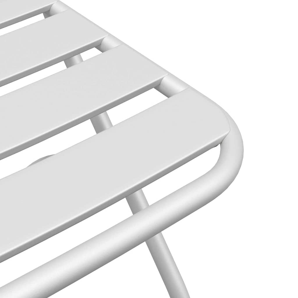 Sedia Pieghevole da Giardino 2 pcs Bianco 42 x 52 x 82cm