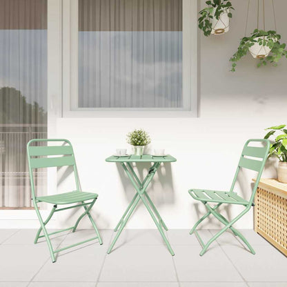 Sedia Pieghevole da Giardino 2 pcs Menta Leggera 42 x 52 x 82cm