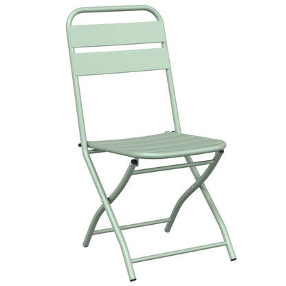 Sedia Pieghevole da Giardino 2 pcs Menta Leggera 42 x 52 x 82cm
