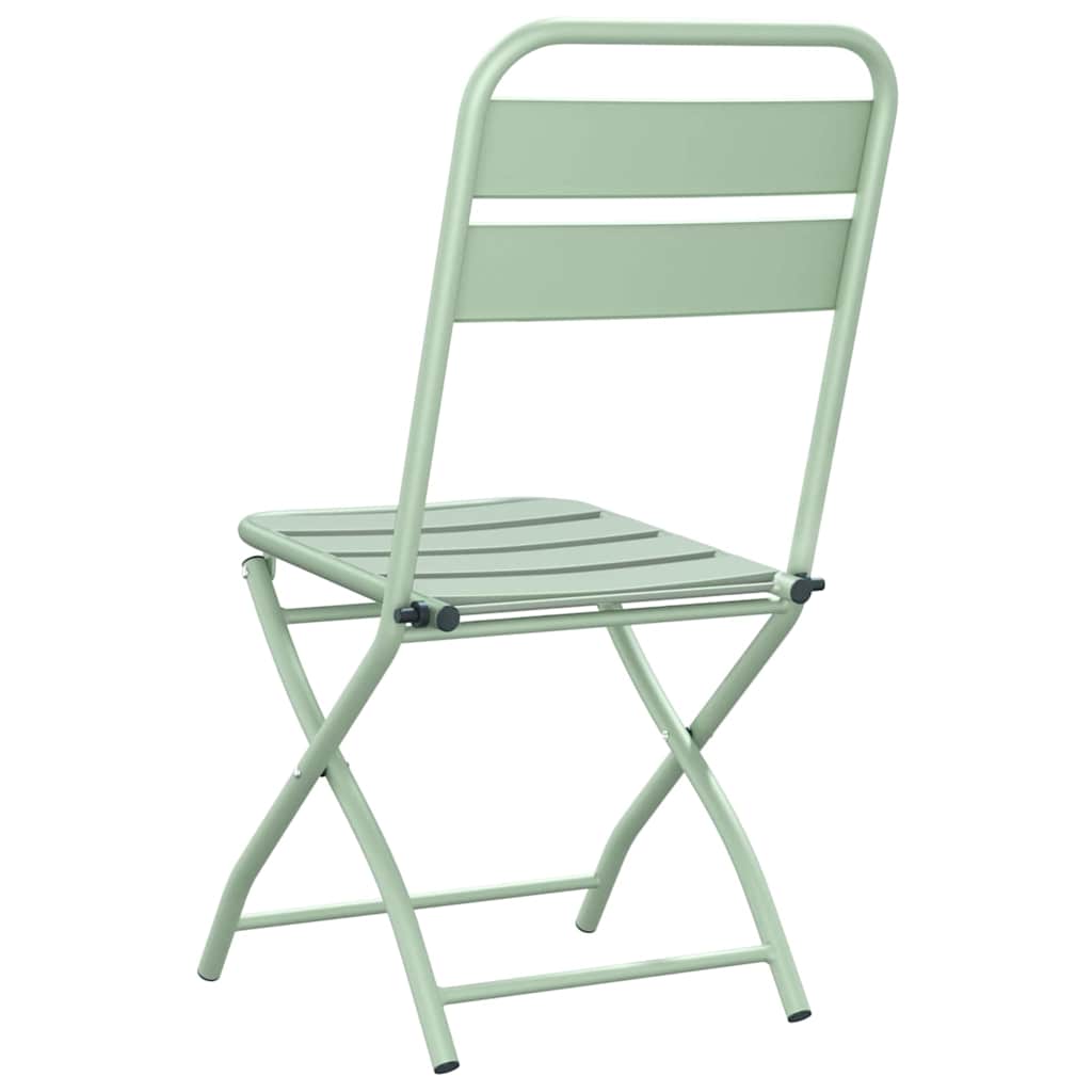 Sedia Pieghevole da Giardino 2 pcs Menta Leggera 42 x 52 x 82cm