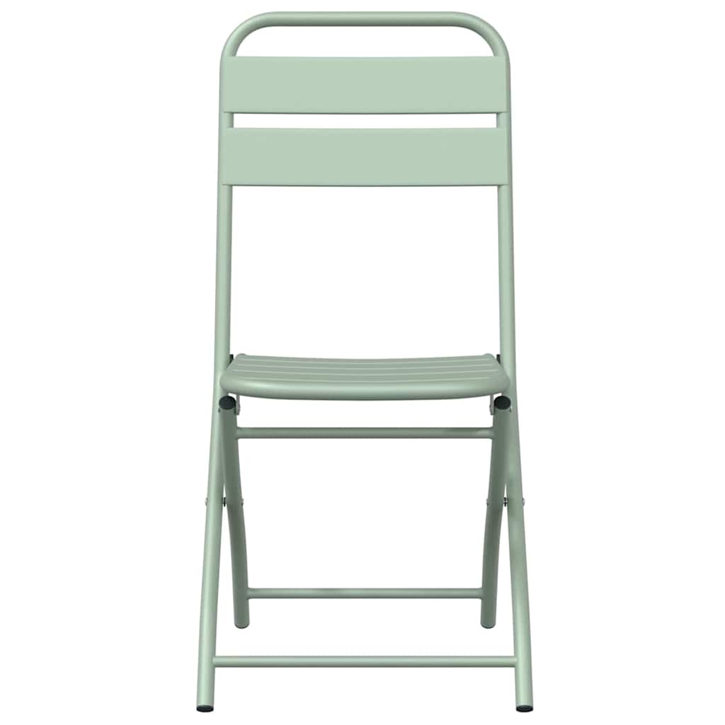 Sedia Pieghevole da Giardino 2 pcs Menta Leggera 42 x 52 x 82cm