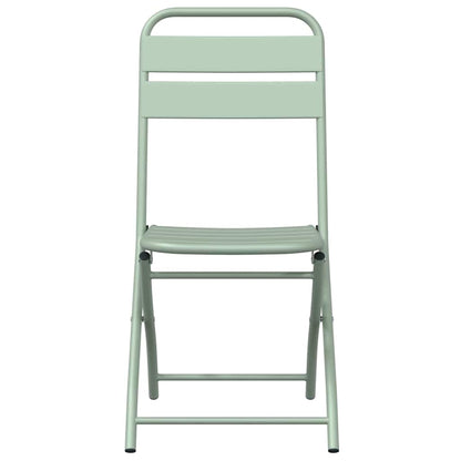 Sedia Pieghevole da Giardino 2 pcs Menta Leggera 42 x 52 x 82cm