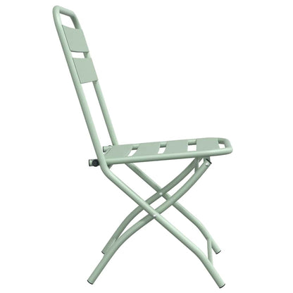 Sedia Pieghevole da Giardino 2 pcs Menta Leggera 42 x 52 x 82cm