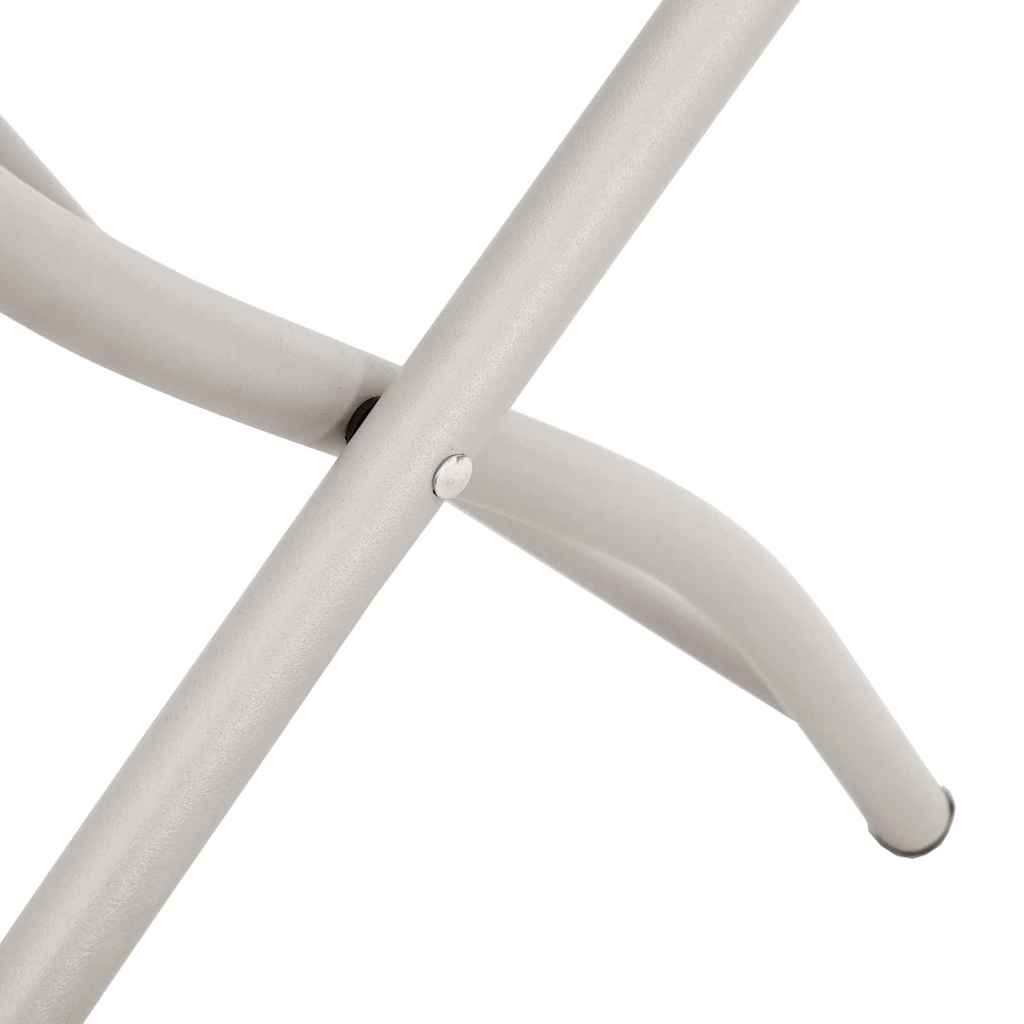 Sedia Pieghevole da Giardino 2 pcs Beige 42 x 52 x 82cm